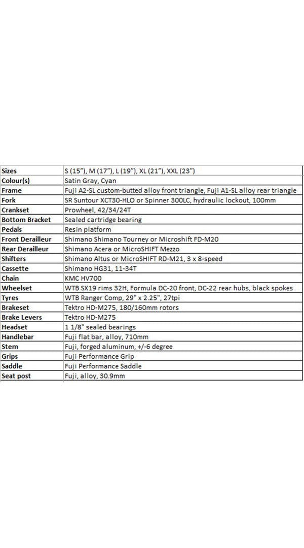 Fuji Nevada 29 1.7 MTB (Grey)