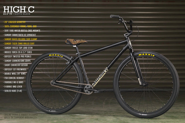 Sunday 29" High C 2023 Bike (Matt Black)