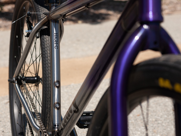 Sunday 29" High C Bike (Gloss Translucent Purple/Raw Fade)