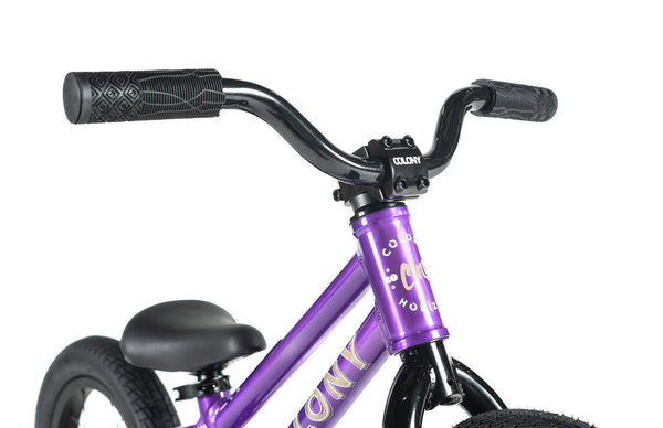 Colony BMX Horizon Alloy Balance Bike 12" Clear Purple
