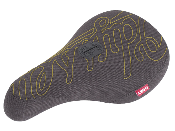 Odyssey Big Stitch Pivotal BMX Seat (Black/Gold)