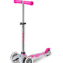 Mini Micro Deluxe Flux LED 3 Wheel Scooter (pink)