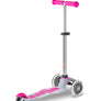 Mini Micro Deluxe Flux LED 3 Wheel Scooter (pink)