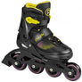 PLAYLIFE JOKER BLACK/YELLOW ADJUSTABLE INLINE SKATES