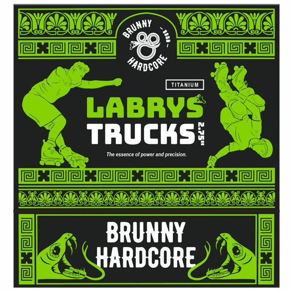 Brunny Hardcore * LIMITED EDITION * Labrys Trucks Titanium Green