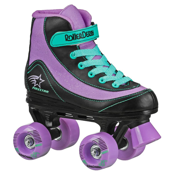 RDS FIRESTAR SKATE PURPLE BLACK MINT ROLLER SKATES JNR