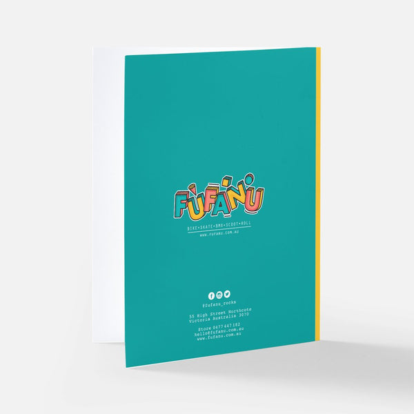 Fufanu Greeting Card - Skatey