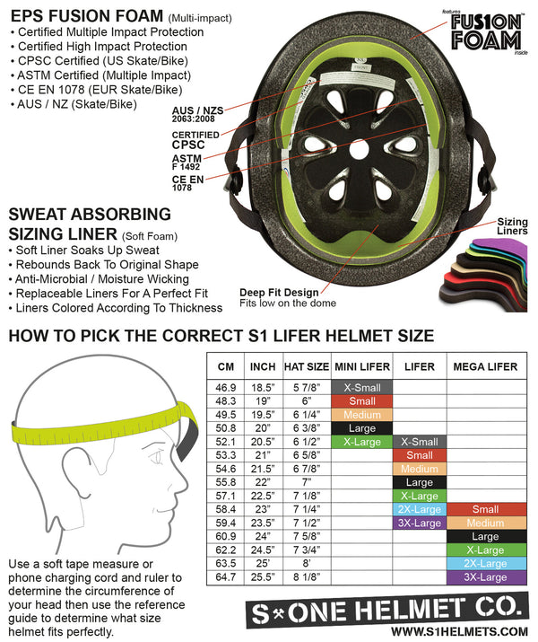S-One Helmet - Lifer (Silver Glitter)