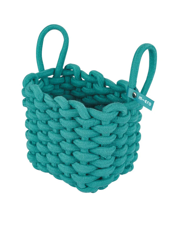 Micro Woven Scooter Basket - Green