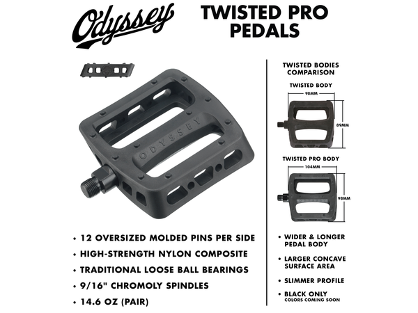 Odyssey Twisted Pro PC Pedals NEW