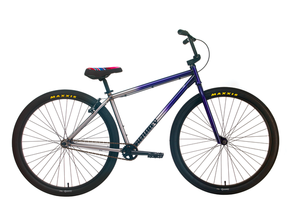 Sunday 29" High C Bike (Gloss Translucent Purple/Raw Fade)
