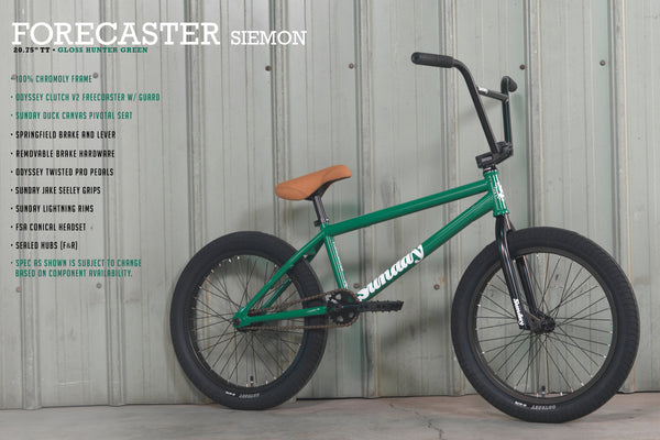 Sunday Forecaster Alec Siemon 20" BMX 2022 (Gloss Hunter Green)