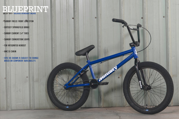 Sunday Blueprint 20" BMX (Gloss Sunday Blue)