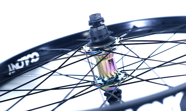 Colony Pintour Wasp Rear BMX Wheel (Black / Oil Slick)