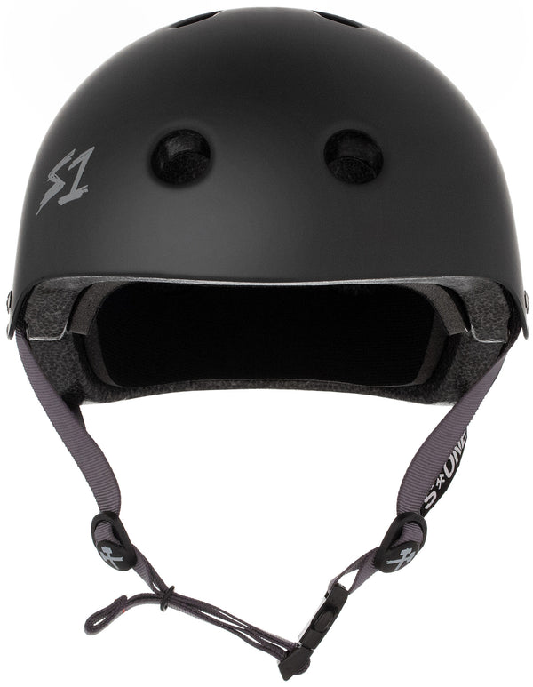 S-One Helmet - Lifer (Matte Black/Grey Straps)