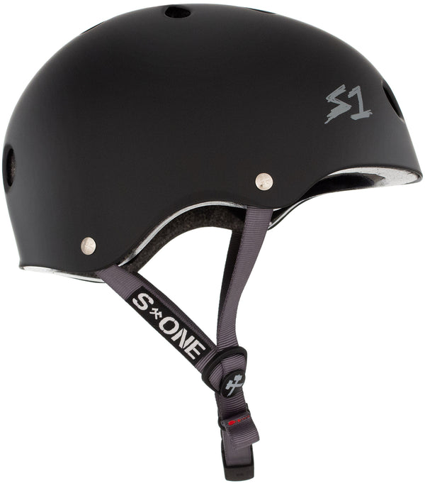S-One Helmet - Lifer (Matte Black/Grey Straps)