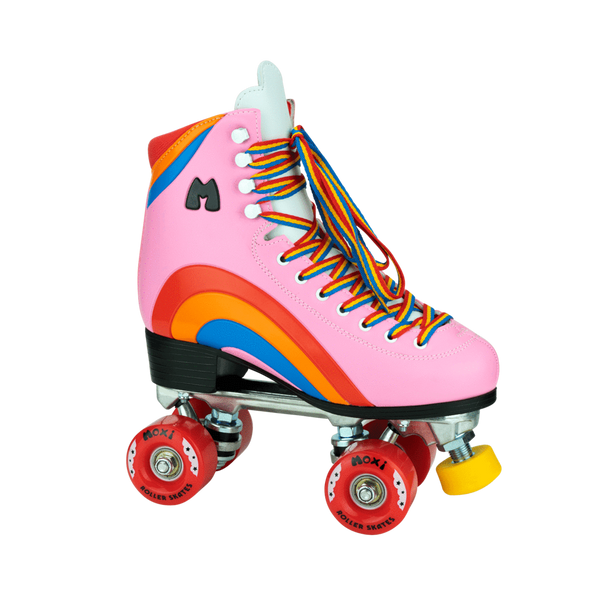 Moxi Rainbow Rider Roller Skates - (Pink Hearts)