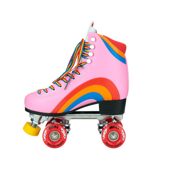 Moxi Rainbow Rider Roller Skates - (Pink Hearts)