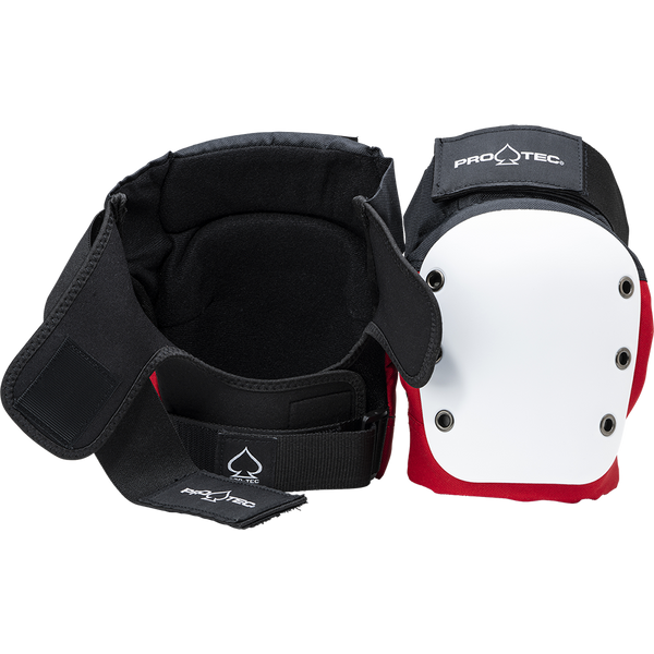 Protec Street Knee & Elbow Pads Pack - Adult (Red, White, Black)