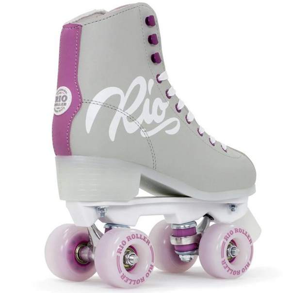 Rio Roller Skates - Script (Grey Purple)