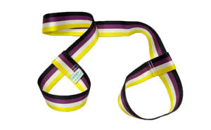 Derby Laces Skate Gear Leash 54 inch (137 cm) NB Stripe