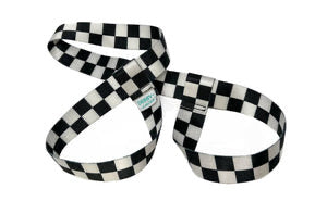 Derby Laces Skate Gear Leash 54 inch (137 cm) Checkered Black and White