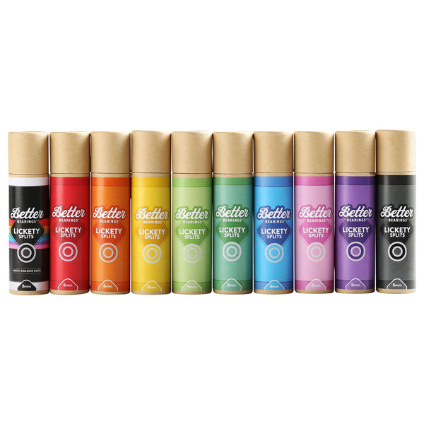 Better Bearings- LICKETY SPLITS ABEC 9 16PK Black 8mm