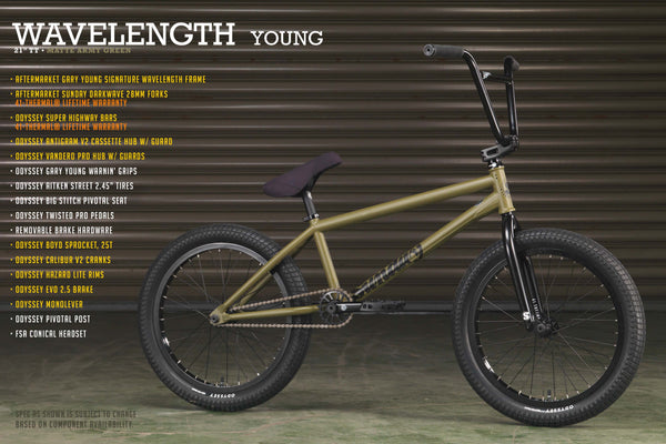 Sunday Wavelength Gary Young 20" BMX (Matt Army Green)