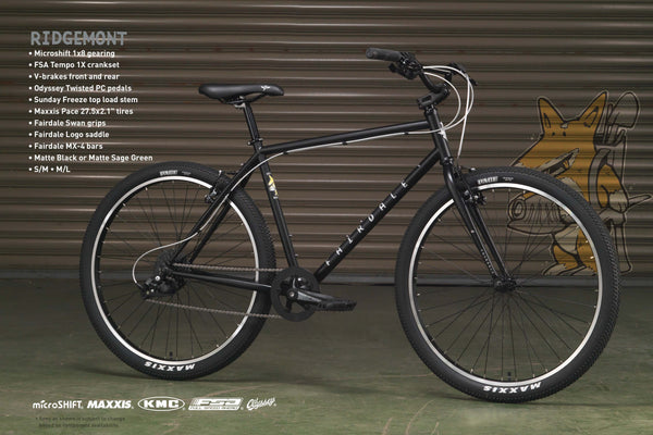 Fairdale Ridgemont 27.5" Bike 2023 (Matt Black)