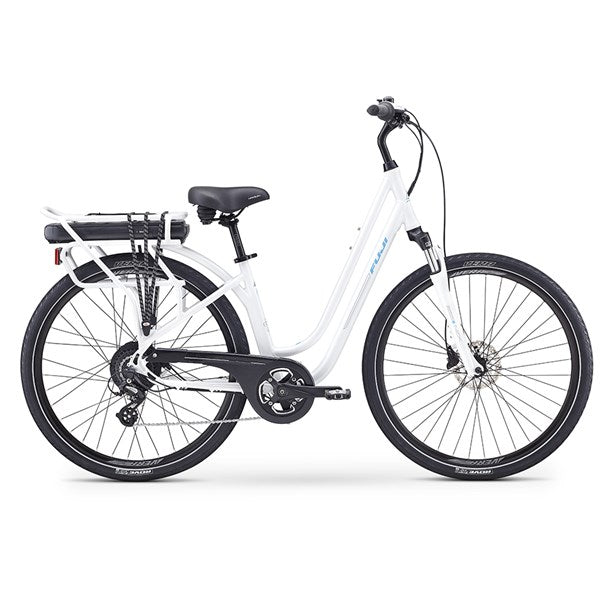 Fuji E-Crosstown 2.1 Med LS 17" eBike (Pearl White)