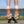 Chuffed Skates yellow roller skates jumping
