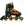 SFR Pixel Inline Skates Green Orange Adjustable