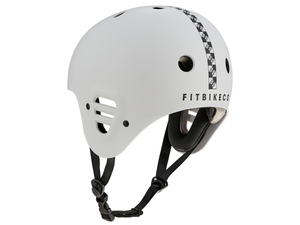 FitBikeCo Checkered Full Cut Helmet