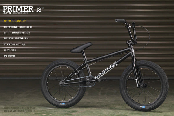 Sunday Primer 18" BMX (Matt Black)