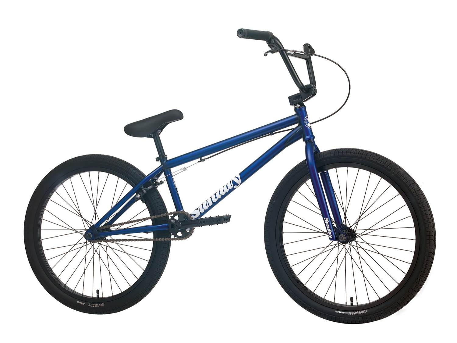 BMX Bikes Sunday Model C 24 BMX Matt Translucent Blue Fufanu