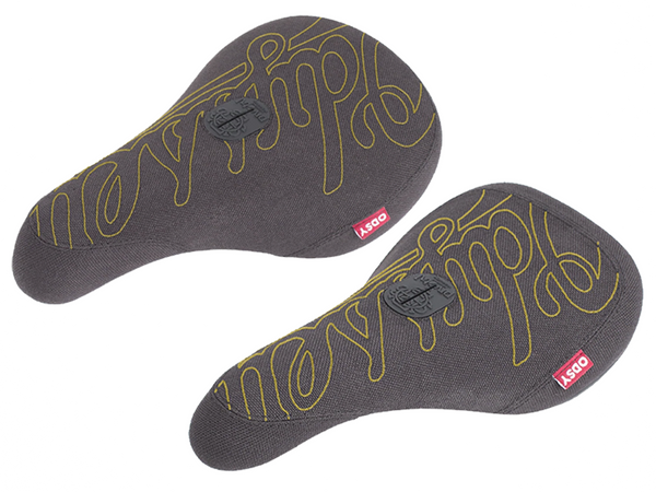 Odyssey Big Stitch Pivotal BMX Seat (Black/Gold)