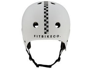 FitBikeCo Checkered Full Cut Helmet
