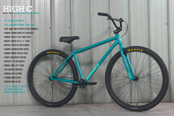 Sunday 29" High C Bike (Gloss Billiard Green)