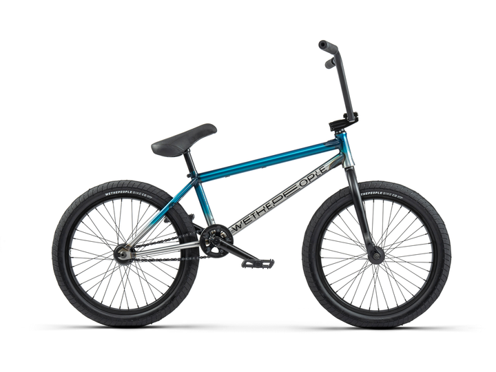 WeThePeople Reason 20" BMX (Matt Translucent Teal Raw Fade)