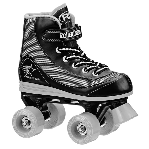 RDS FIRESTAR SKATE BLACK ROLLER SKATES JNR