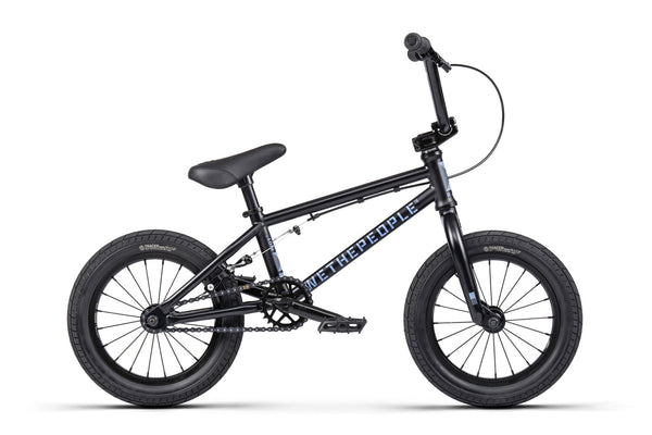 WeThePeople Riot 14" BMX (Matt Black/Light Blue)