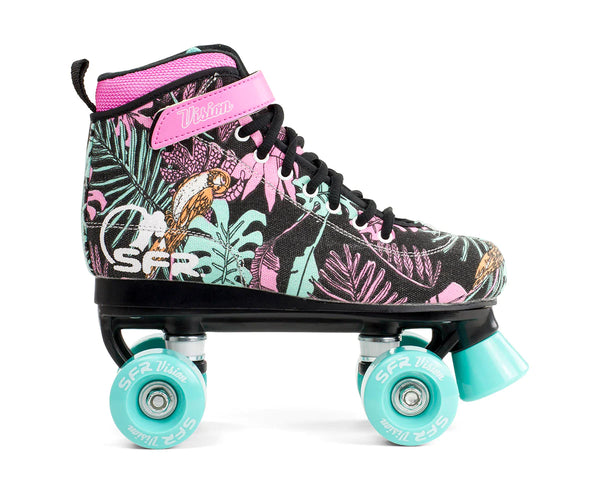 SFR VISION CANVAS FLORAL QUAD SKATES JNR