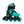 SFR Plasma Inline Skates Black Green