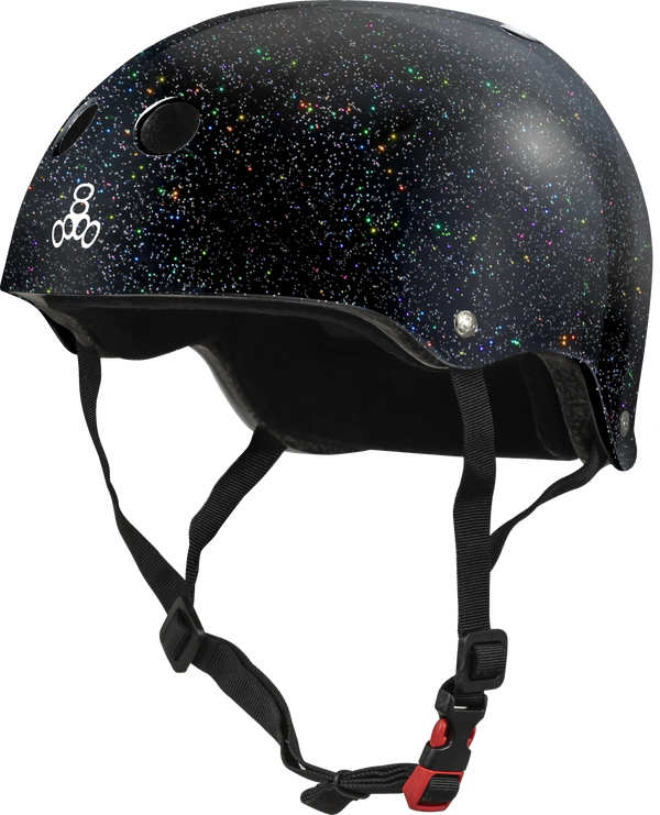 TRIPLE 8 THE CERTIFIED HELMET SS BLACK GLITTER