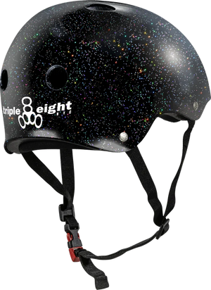 TRIPLE 8 THE CERTIFIED HELMET SS BLACK GLITTER