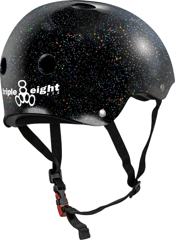 TRIPLE 8 THE CERTIFIED HELMET SS BLACK GLITTER