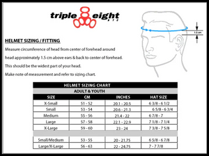 Triple 8 Skate Helmet SS Black Rubber w Red Liner