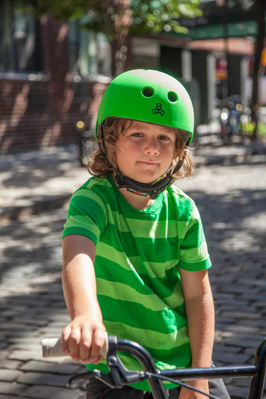 TRIPLE 8 LIL 8 CERTIFIED YOUTH HELMET NEON GREEN GLOSS