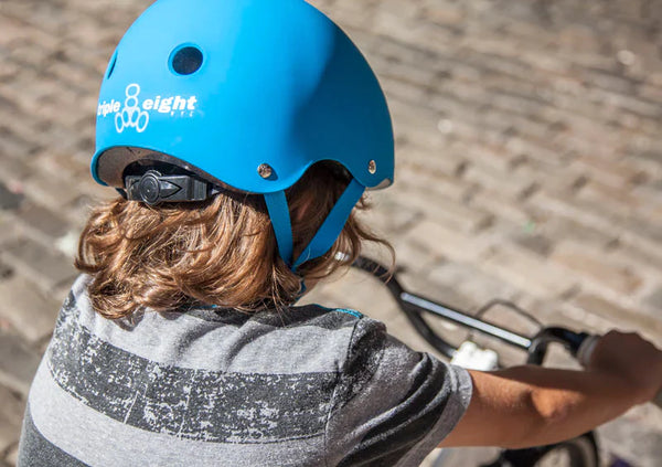 TRIPLE 8 LIL 8 CERTIFIED YOUTH HELMET BLUE GLOSS