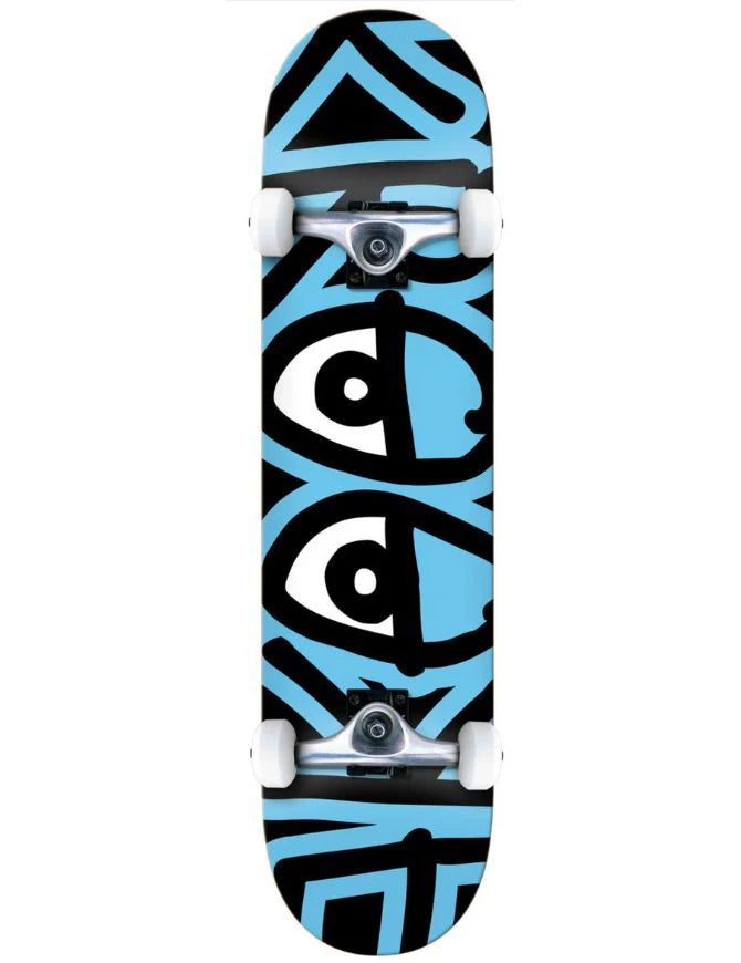 Krooked Big Eyes Too Complete Skateboard Blue  7.5